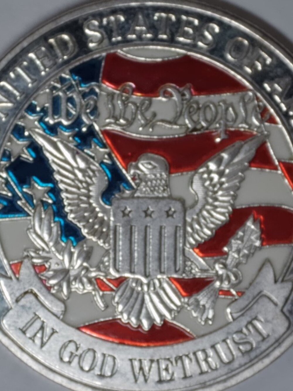 We The People - I PLEDGE THE ALLEGIANCE - 3D Challenge Coin